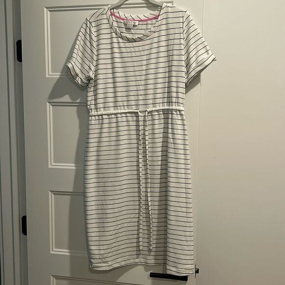 Summer & sage blue and white stripe maternity dress S - Picture 1 of 3